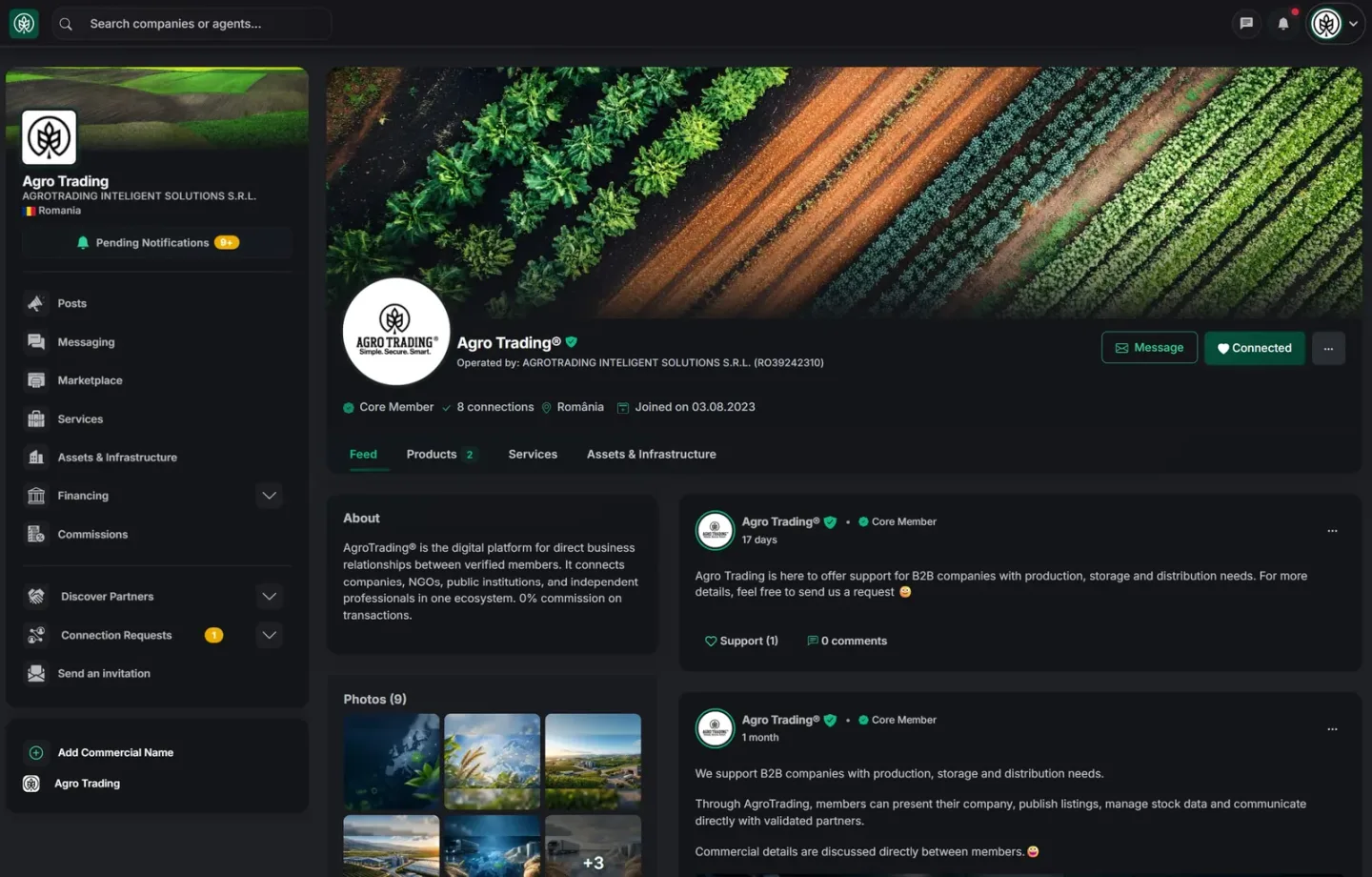 Funkcie AgroTrading